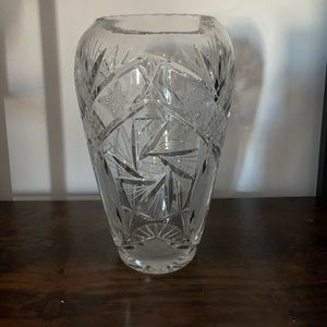Lead crystal vase